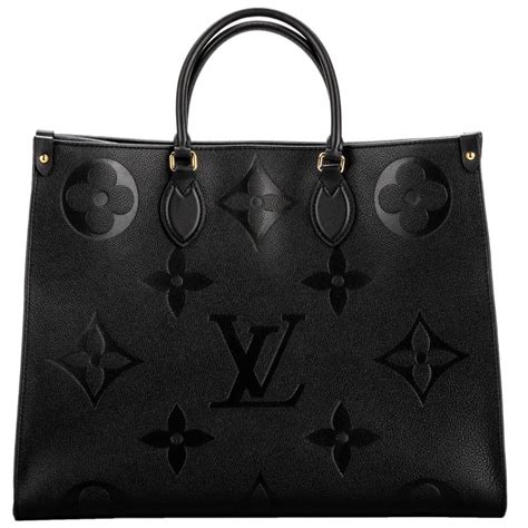 black lv tote bag